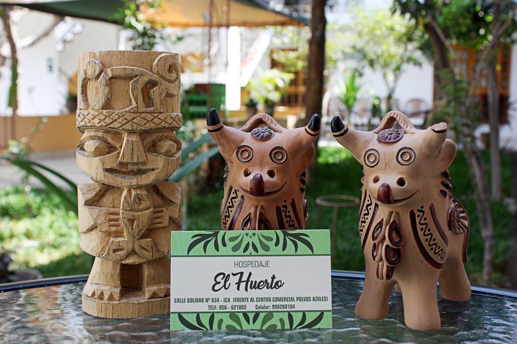 El Huerto Hostel Ica Exteriör bild